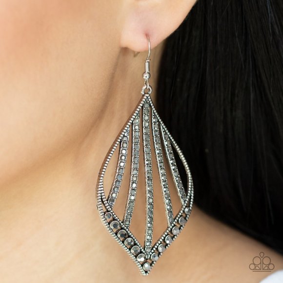 paparazzi Jewelry - Showcase Sparkle - Silver Earrings